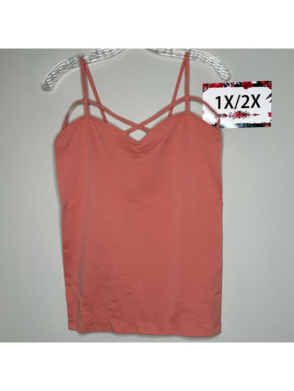 Ash Rose 1X 2X Plus Size Zenana camisole tank